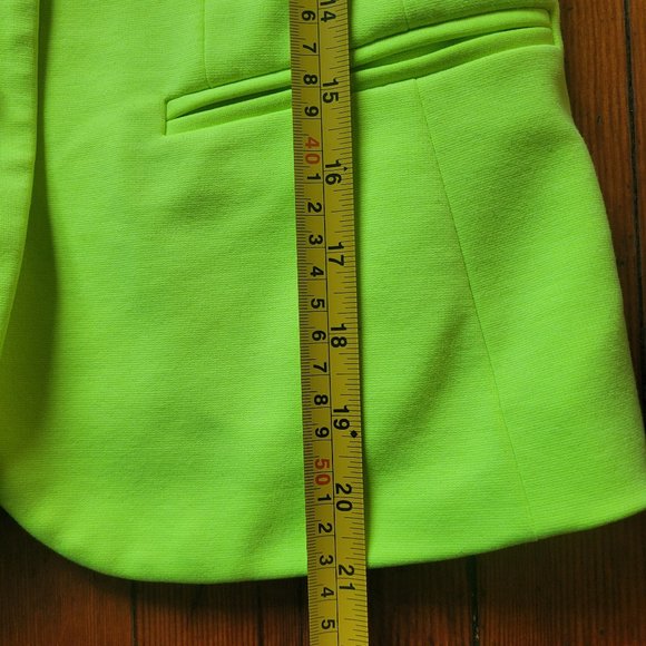 Gap Neon Green Academy Blazer size 2 - Picture 4 of 7